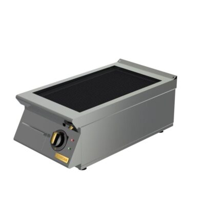 Električni roštilj, rebrasta čelična ploča, top, OPTIMA