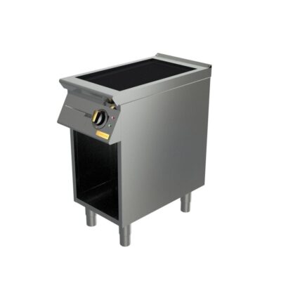 Električni roštilj, rebrasta čelična ploča, otvoreni ormarić, OPTIMA