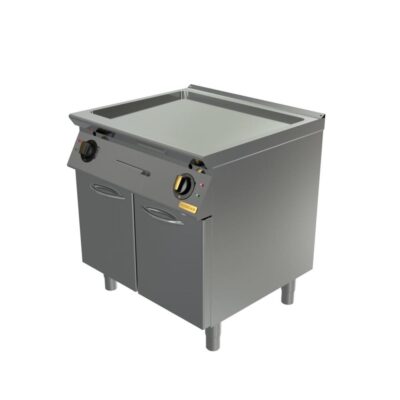 Električni roštilj, ravna krom ploča, zatvoreni ormarić, LUX