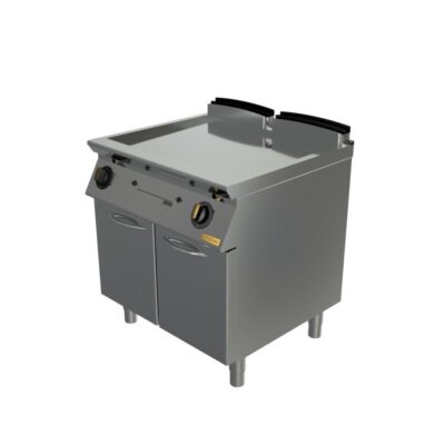 Plinski roštilj, ravna krom ploča, zatvoreni ormarić, OPTIMA