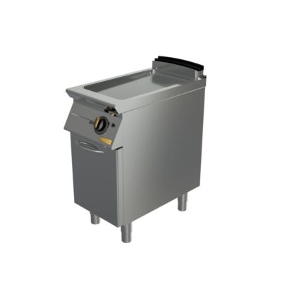 Plinski roštilj, rebrasta krom ploča, zatvoreni ormarić, LUX