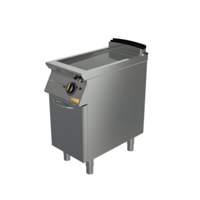 Plinski roštilj, rebrasta krom ploča, zatvoreni ormarić, OPTIMA