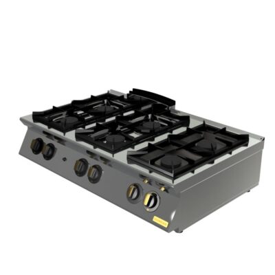 Plinski štednjak, 6 plamenika, top OPTIMA