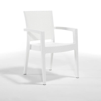 Plastična vrtna stolica Parisian White
